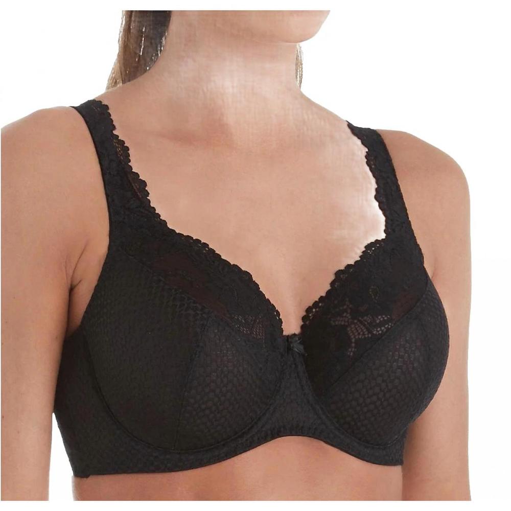 NEW FIT FULLY YOURS serena lace j-hook bra in graphite